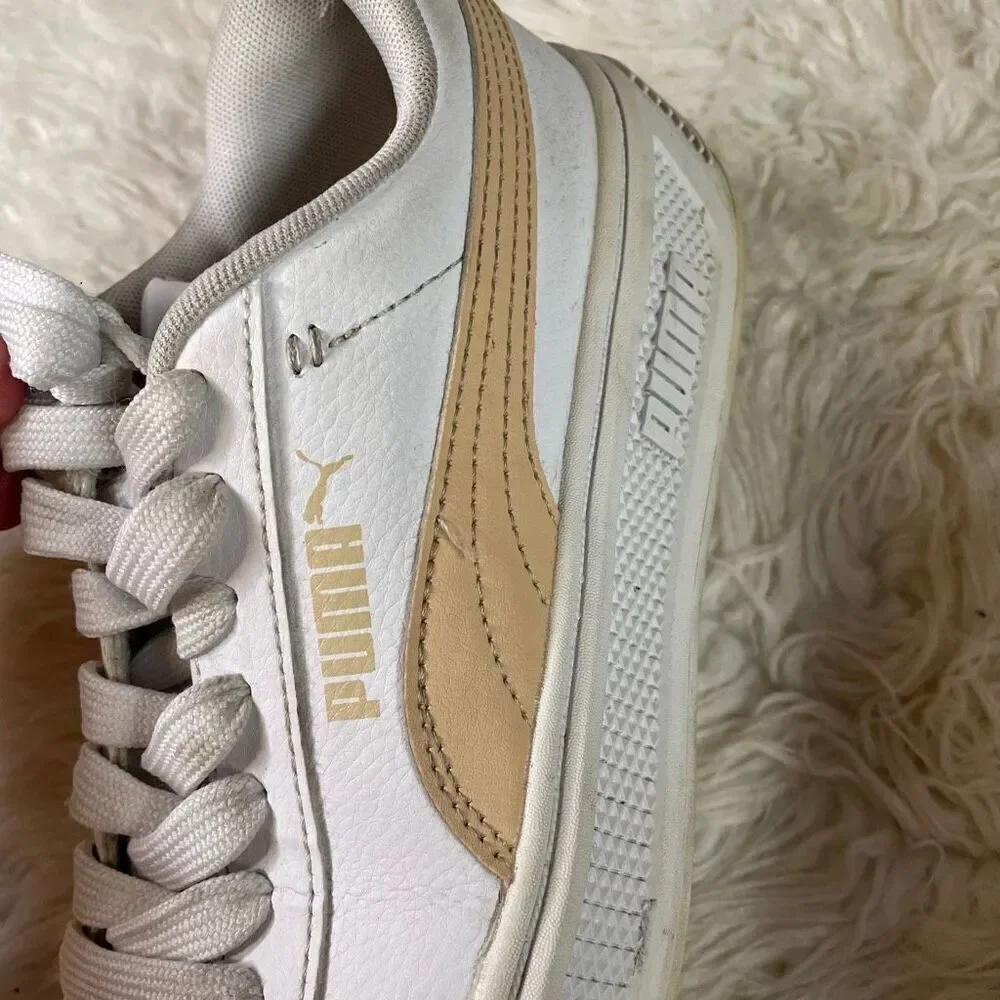PUMA Smash Platform 3.0 Women’s Sneakers Style 390758-03 Peach White Size 7